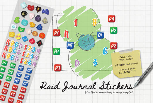Raid Journal Stickers